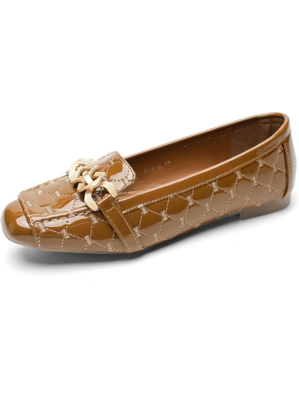 Women's Brown Casual Comfort Penny Loafers Slip On Classic Flats Work Shoes
